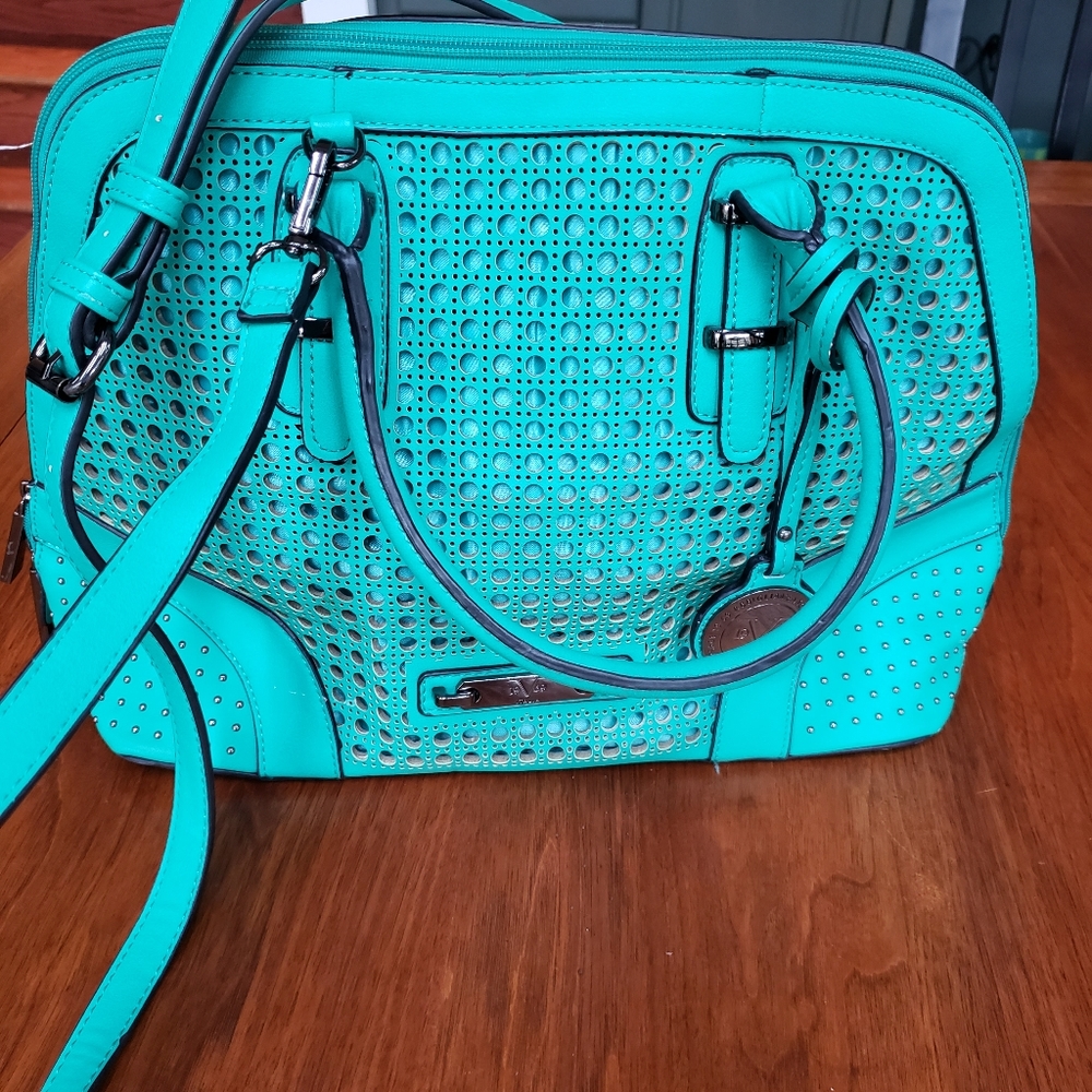 EUC Kelly Green Satchel